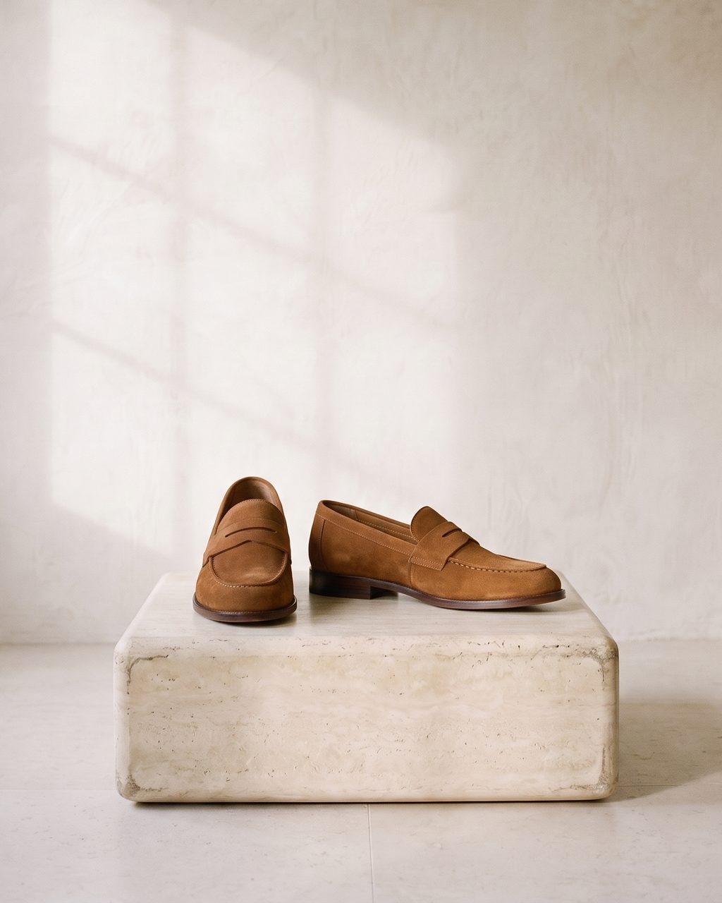 The loafers on the set, an approved frame on its product page